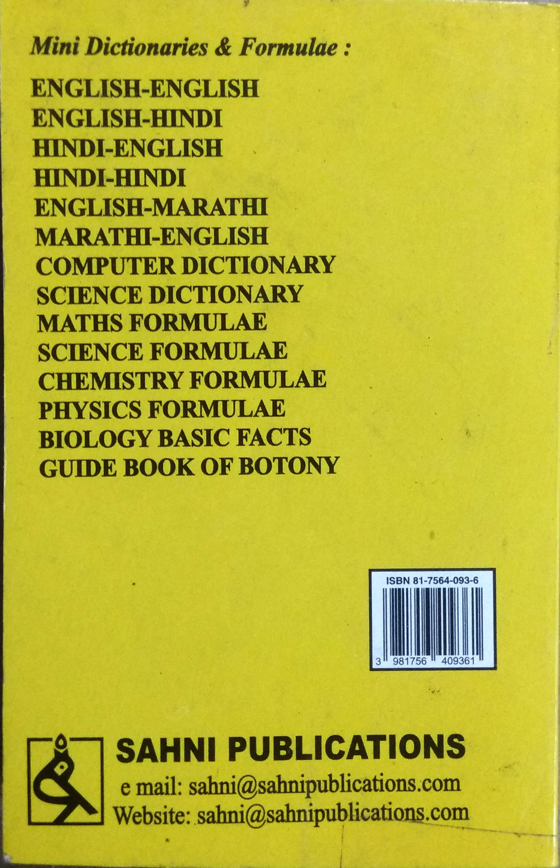 Science Formulae (Mini Pocket Size Book) For Students-img1
