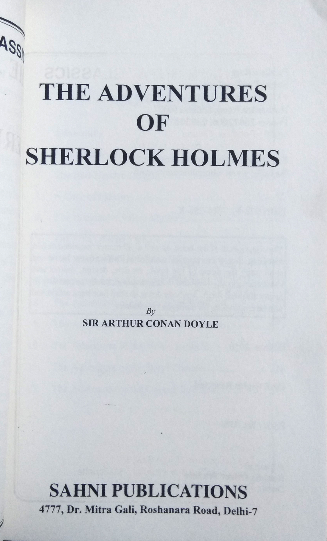 The Adventures of Sherlock Holmes-img1