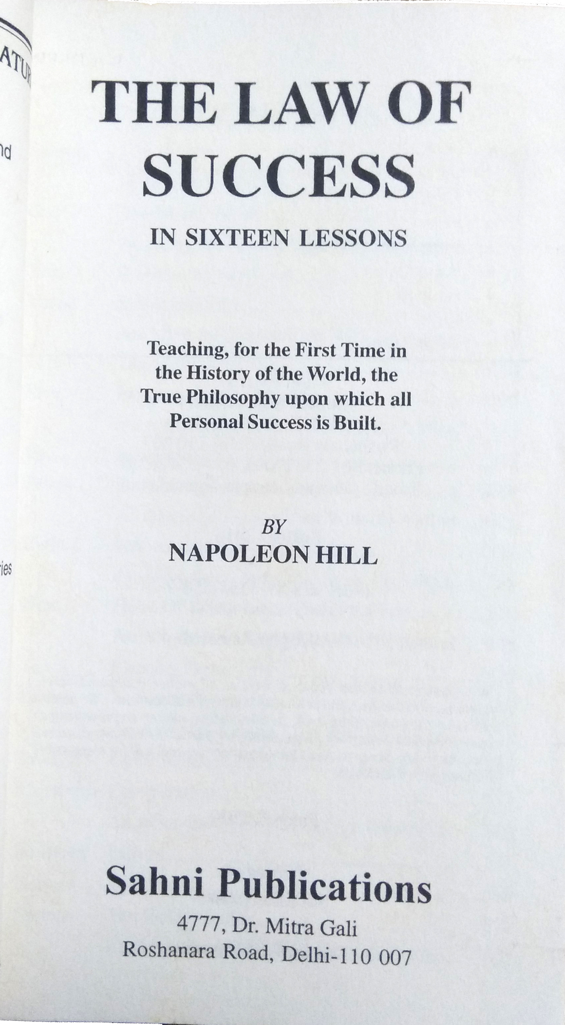 The Law of Success | In Sixteen Lessons-img1