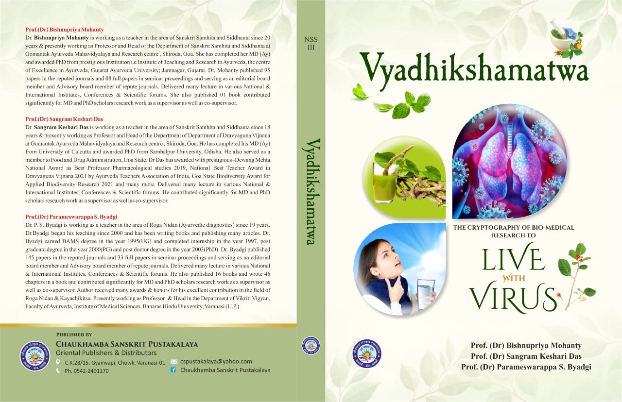 VYADHIKSHAMATWA The Cryptography of Bio-Medical Research to LIVE WITH VIRUS